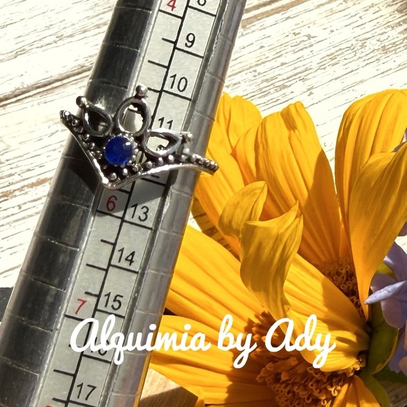 Alquimia Silver and Blue Ring - Picture 2 of 2
